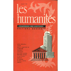 Les Humanités.Classes de Lettres. Sections modernes.No 10.Plans:La...