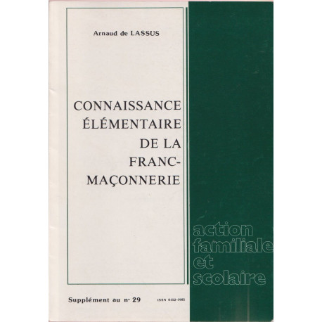 Connaissance Elementaire de la Franc Maçonnerie
