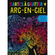Cartes à gratter - arc-en-ciel: Avec un stylet en bois