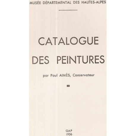 Catalogue des Peintures
