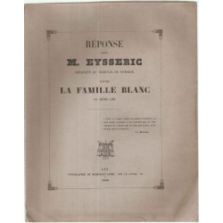 Réponse pour M.Eysseric Président du Tribunal de Sisteron contre...