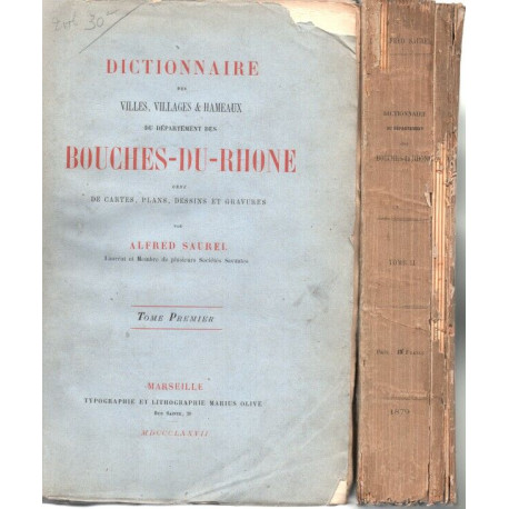 DICTIONNAIRE des Villes Villages et Hameaux du Département des...