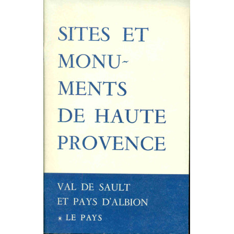 Val de Sault et Pays d'albion.*Le Pays