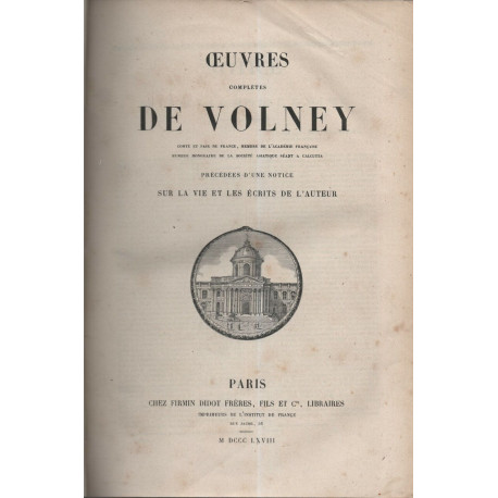 Oeuvres Completes . Comte et Pair de France