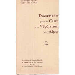Documents pour la carte de la végétation des Alpes.IV...