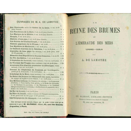 La Reine des Brumes et l'Emeraude des Mers .Londres-Dublin