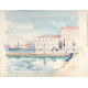 TOULON par ANDRE NIVARD PEINTRE DE LA MARINE