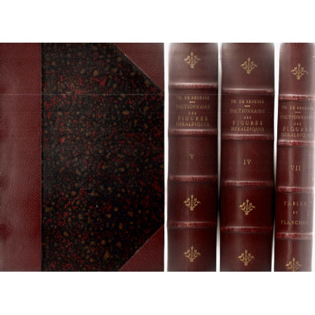 Dictionnaire des Figures Héraldiques.7 volumes