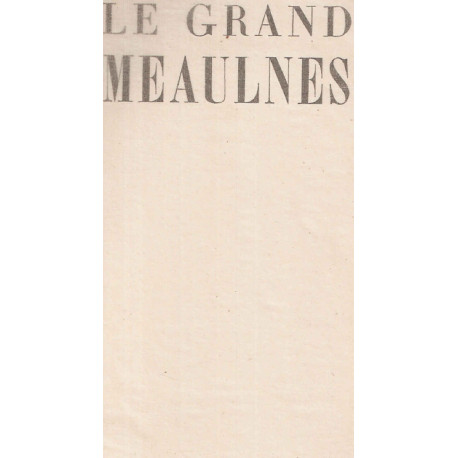 Le Grand Meaulnes