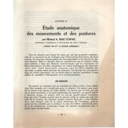 Etude anatomique des mouvements et des postures