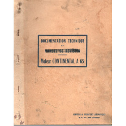 Documentation Technique . MOTEUR CONTINENTAL A 65