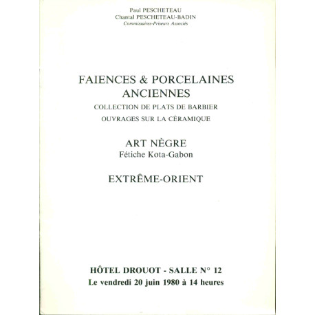 Faïences et Porcelaines anciennes . ensemble de plats de Barbier ....