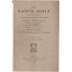 La Sainte Bible.Texte latin et traduction française d'apres les...