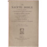 La Sainte Bible.Texte latin et traduction française d'apres les...