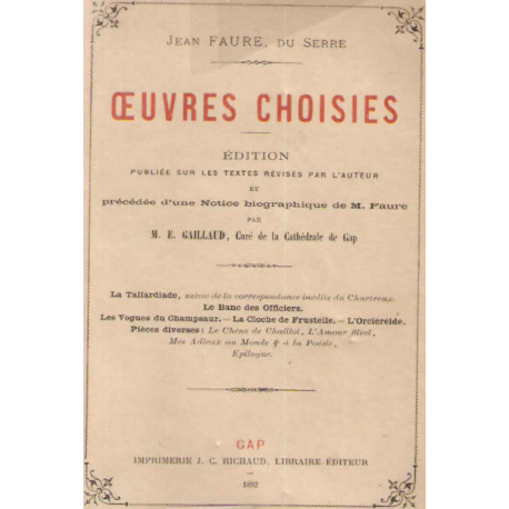 Oeuvres choisies