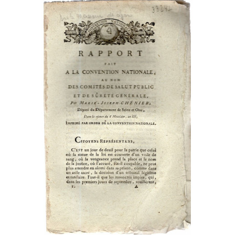 Rapport fait à La Convention Nationale au nom des Comités de salut...