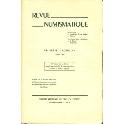 Revue Numismatique. VIe série - Tome XV