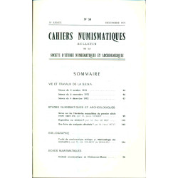 Cahiers Numismatiques . Bulletin de la Société d'études...