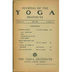 Journal of the Yoga Institute Volume VII Number 10