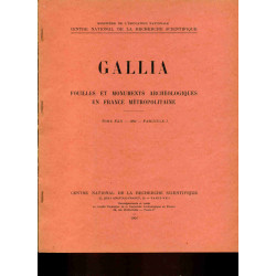 Gallia-Fouilles et monuments archéologiques en France...