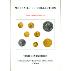 Monnaies de collection .Collection Pierre-Carlo Vian Michel et...
