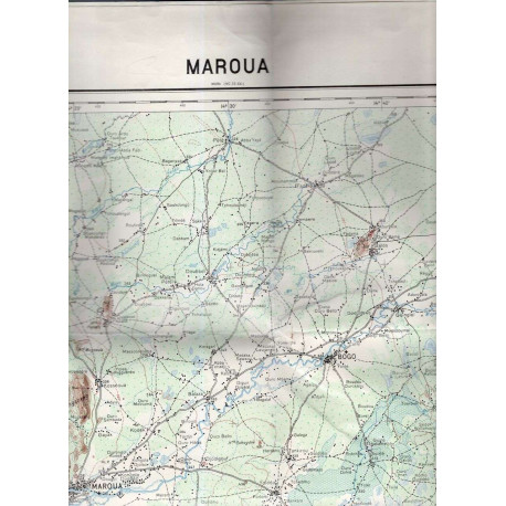 MAROUA .République du Tchad.République du Cameroun.Carte au 1/200...