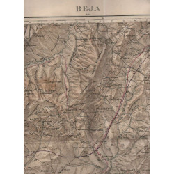 BEJA . CARTE au 1/50.000 . TUNISIE FEUILLE No XVIII