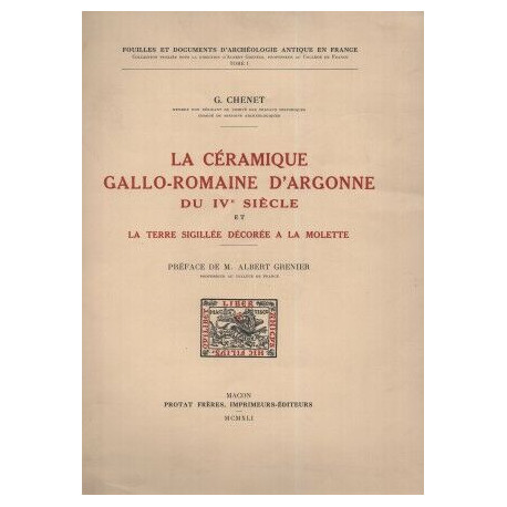 La Céramique gallo-Romaine d'Argonne du IVe siècle et la Terre...