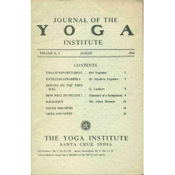 Journal of the Yoga Institute . Volume X, 1