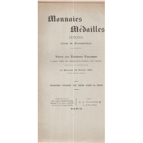Monnaies Médailles Jetons