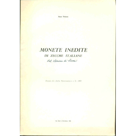 Monete Inedite di Zecche italiane del Museo di Lione