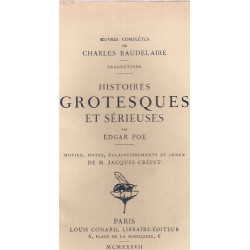 Histoires grotesques et sérieuses par Edgar Poe