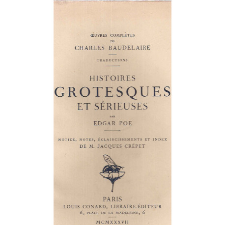Histoires grotesques et sérieuses par Edgar Poe