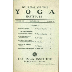 Journal of the Yoga Institute . Volume VIII . No 6