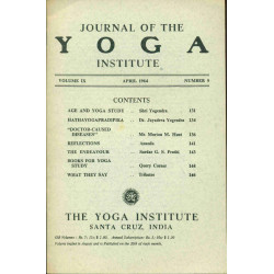 Journal of the YOGA Institute . Volume IX . No 9
