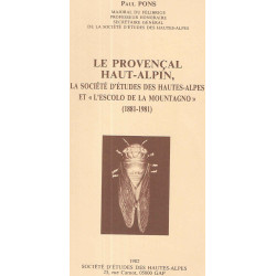 Le provençal Haut--Alpin la société d'etudes des Hautes-alpes et"...