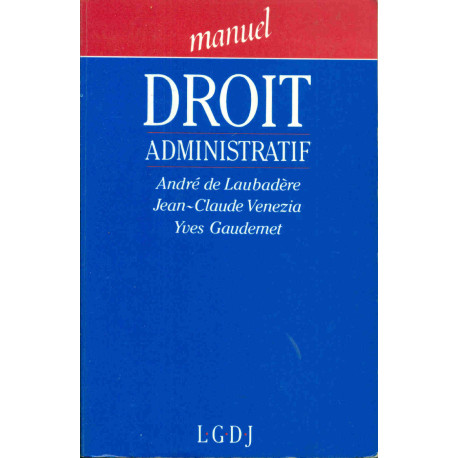 Manuel droit administratif