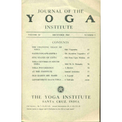 Journal of the YOGA Institute . Volume XI Number 5