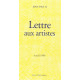 Lettre aux artistes