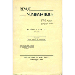 Revue Numismatique . Vie série -Tome VII . Centenaire de la...