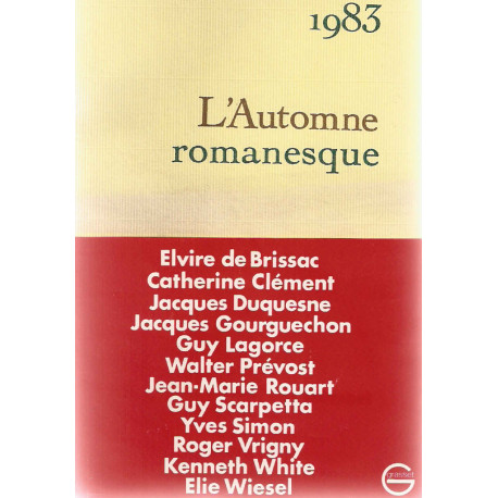 1983.L'automne romanesque