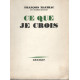 Ce Que Je Crois
