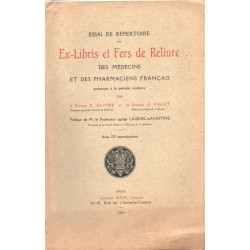 Essai de répertoire des Ex-libris et Fers de Reliure des Médecins...