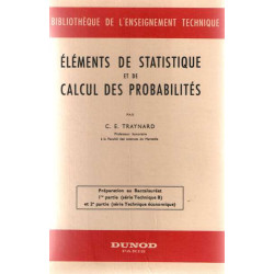 Elements de statistique et de calcul de probabilités