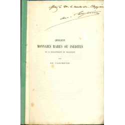 Quelques Monnaies Rares ou Inédites de la Bibliothèque de Marseille