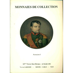 Monnaies de collection NAPOLEON 1 12eme vente sur offre