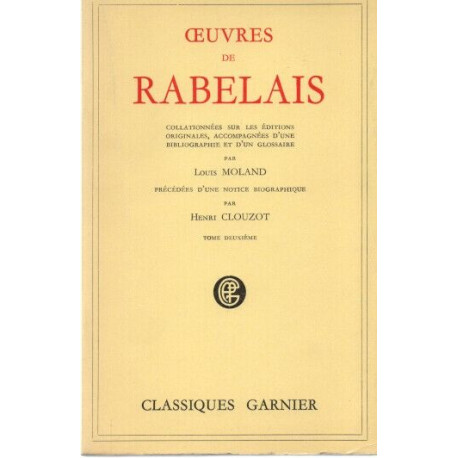 Oeuvres de Rabelais / collationnées sur les éditions originales...