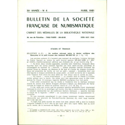 Bulletin de la société française de Numismatique. Cabinet des...