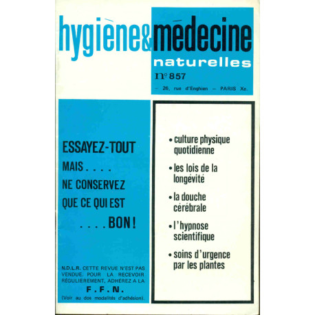 Hygiène et médecine naturelles . No 857 .Culture physique...